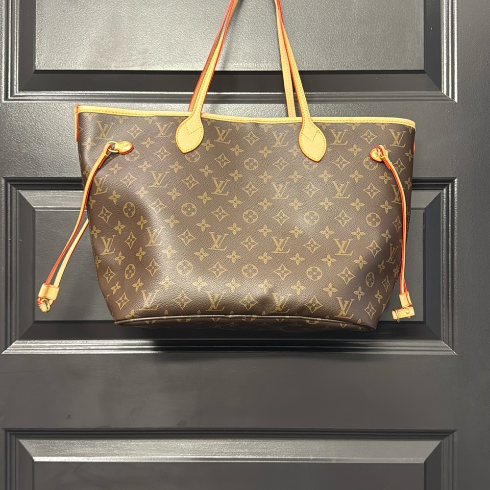 Brown Monogram Tote Bag